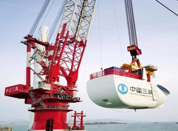 我國自主研發(fā)單機(jī)容量最大海上風(fēng)電機(jī)組“落戶”三峽福清興化灣風(fēng)場(chǎng)