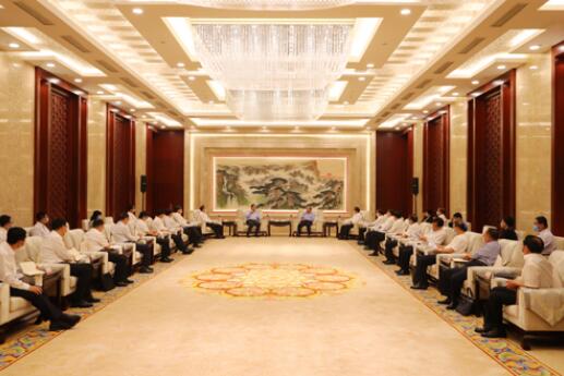 國家電網(wǎng)公司毛偉明、辛保安與山東省委書記劉家義、代省長李干杰會談