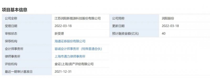 40億登錄科創(chuàng)板！潤(rùn)陽(yáng)股份擬募資投建5GW異質(zhì)結(jié)+5萬(wàn)噸多晶硅項(xiàng)目！