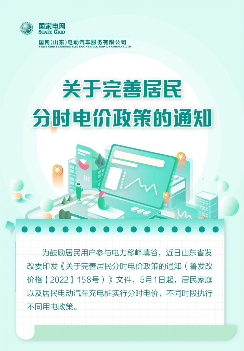 山東居民分時電價(jià)政策，5月1日開始執(zhí)行！