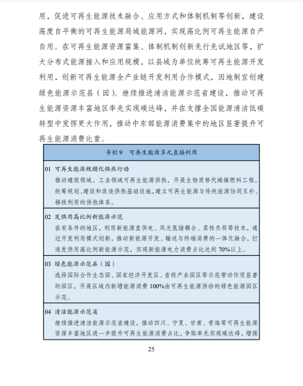 發(fā)改委、能源局等九部委聯(lián)合印發(fā)發(fā)布“十四五”可再生能源規(guī)劃！