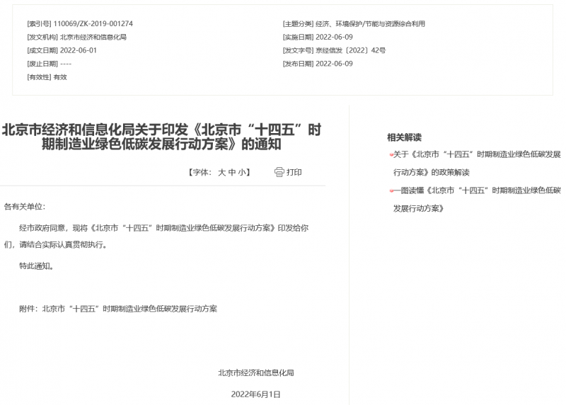 應用盡用！北京市鼓勵低速風電、高效光電、先進儲能等能源落地