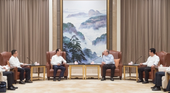 中國電建集團(tuán)公司黨委書記、董事長丁焰章拜會(huì)福建省委書記尹力、省長趙龍