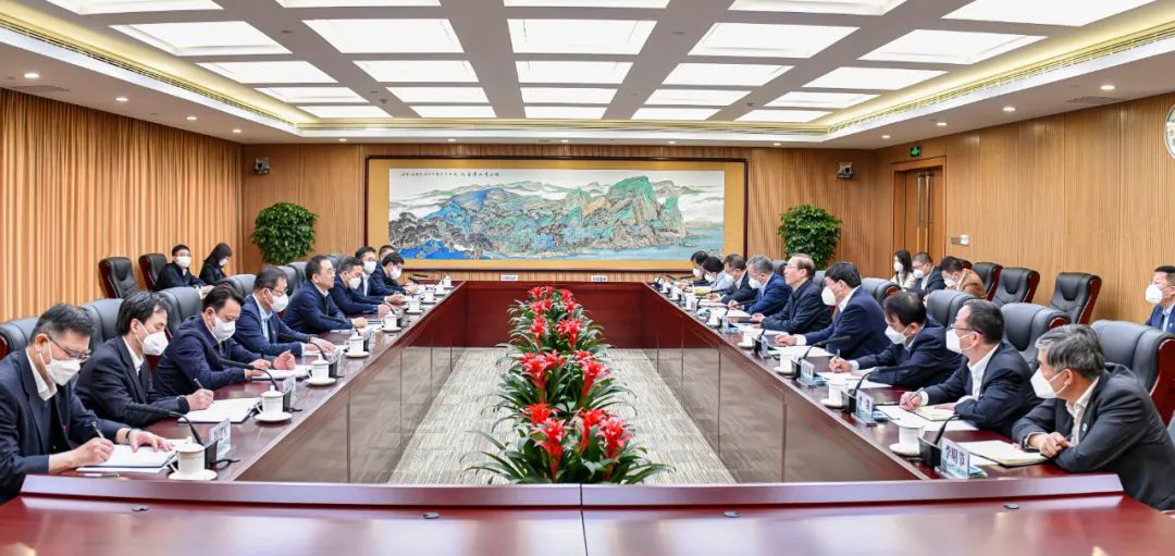 鄒磊、劉明勝與國家電網(wǎng)董事長辛保安、總經(jīng)理張智剛會談