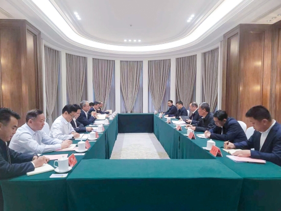 中國電建黨委副書記、總經(jīng)理王斌與黑龍江省常務(wù)副省長王一新舉行會(huì)談