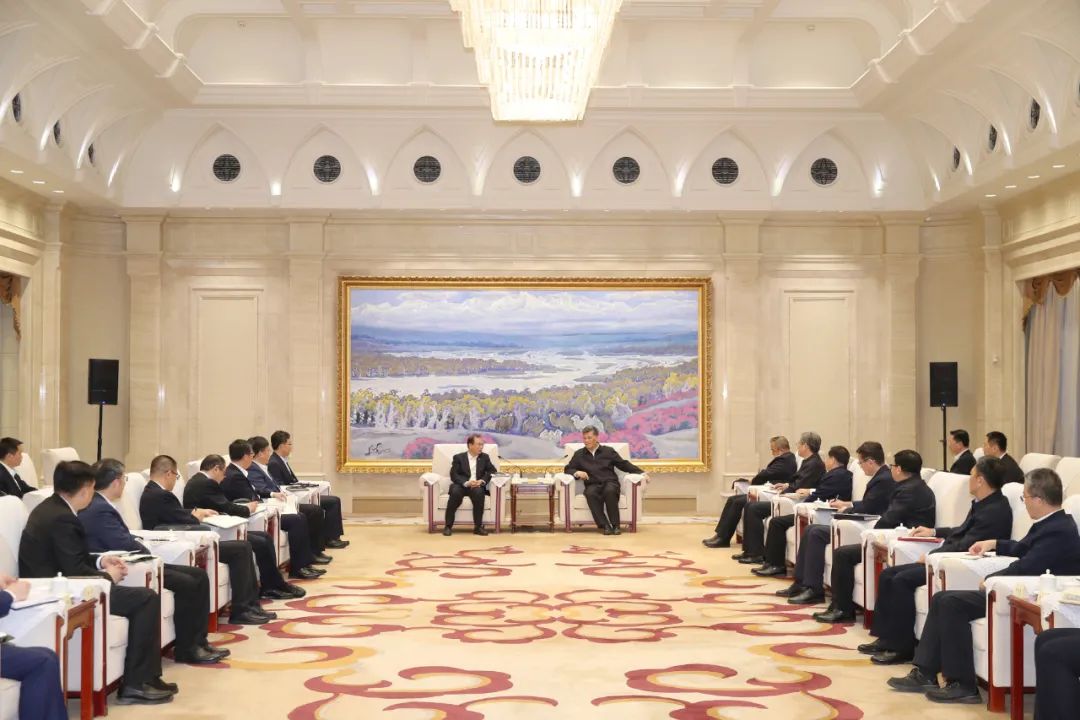 華電集團黨組書記、董事長江毅拜會新疆維吾爾自治區(qū)主要領導